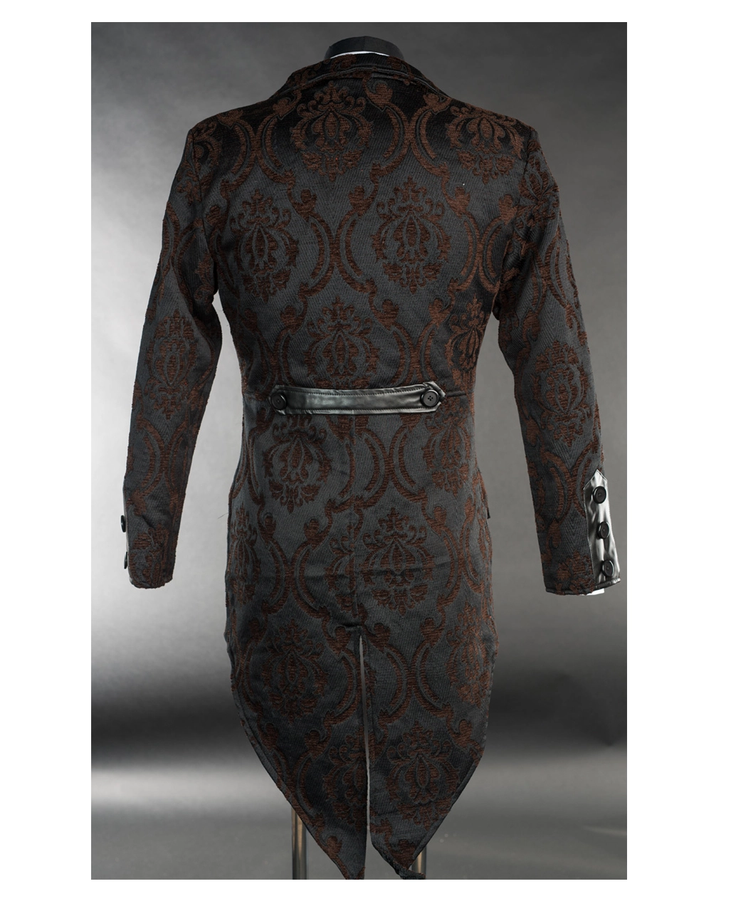 Steampunk Brokat Jacket Mit Schwalbenschwanz 4 Steampunk Brokat Jacket Mit Schwalbenschwanz – Bild 2