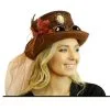 Steampunk Hut Viviette 1 Steampunk Hut Viviette -Outlet-Horror-Shop steampunk hut vivette steampunk ladys hat steampunk kostuemzueboer 50450 01