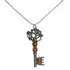 Steampunk Kette Mit Schlüssel -Outlet-Horror-Shop steampunk schluessel kette steampunk zahnrad schluessel steampunk kostuemzubehoer 29520 01