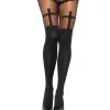 Gothic Strumpfhose Mit Kreuz -Outlet-Horror-Shop strumpfhose mit kreuz sexy kostuem accessoires gothic und punk fashion 27737
