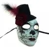 Sugar Skull Maske Mit Mini Zylinder -Outlet-Horror-Shop sugar skull maske mit mini zylinder day of the dead maske mit mini zylinder 50518 03