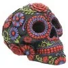 Sugar Skull Mit Blüten Ornament 1 Sugar Skull Mit Blüten Ornament -Outlet-Horror-Shop sugar skull mit blueten ornament sugar skull mit bluetenmuster sugar bloom skull 39199 01