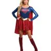 Supergirl Damenkostüm Mit Cape -Outlet-Horror-Shop supergirl damenkostuem mit cape super girl verkleidung lizenzartikel supergirl adult costume 37151