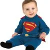 Superman Kleinkinderkostüm Mit Cape -Outlet-Horror-Shop superman kleinkinderkostuem superheld im strampler verkleidung dc comics merchandise 28236