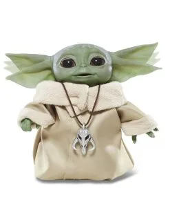 The Child Baby Yoda Figur Mit Bewegung & Sound - The Mandalorian -Outlet-Horror-Shop the child baby yoda figur mit bewegung und sound star wars the mandalorian baby yoda grogu animatronic 51316 2