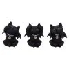 Three Wise Vampuss Vampir Kätzchen 9cm 3er Set 2 Three Wise Vampuss Vampir Kätzchen 9cm 3er Set -Outlet-Horror-Shop three wise vampuss vampir kaetzchen drei weise vampir kaetzchen halloween tischdeko gothic homeware 54582 01