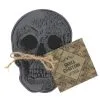 Totenkopf Untersetzer Set 4 St. -Outlet-Horror-Shop totenkopf untersetzer totenschaedel untersetzer skull coasters halloween tischdeko 50706 01