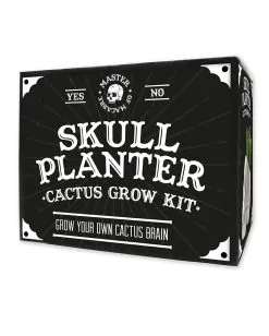 Totenkopf Pflanzset Mit Kaktus Samen 7 Totenkopf Pflanzset Mit Kaktus Samen -Outlet-Horror-Shop totenkopfpflanzset mit kaktus skull plant set with cactus gothic homeware 53481 03
