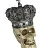 Totenschädel Mit Königskrone 25cm -Outlet-Horror-Shop totenschaedel mit koenigskrone totenkopf mit koenigskrone skull with kings crown gothic deko 54790 01