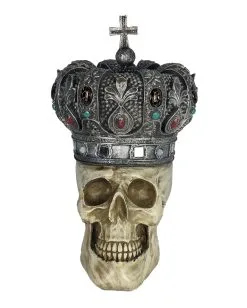 Totenschädel Mit Königskrone 25cm 9 Totenschädel Mit Königskrone 25cm -Outlet-Horror-Shop totenschaedel mit koenigskrone totenkopf mit koenigskrone skull with kings crown gothic deko 54790 02