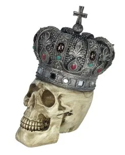 Totenschädel Mit Königskrone 25cm 10 Totenschädel Mit Königskrone 25cm -Outlet-Horror-Shop totenschaedel mit koenigskrone totenkopf mit koenigskrone skull with kings crown gothic deko 54790 03