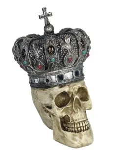 Totenschädel Mit Königskrone 25cm 12 Totenschädel Mit Königskrone 25cm -Outlet-Horror-Shop totenschaedel mit koenigskrone totenkopf mit koenigskrone skull with kings crown gothic deko 54790 05