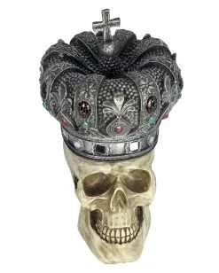 Totenschädel Mit Königskrone 25cm 13 Totenschädel Mit Königskrone 25cm -Outlet-Horror-Shop totenschaedel mit koenigskrone totenkopf mit koenigskrone skull with kings crown gothic deko 54790 06