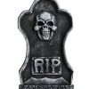 Totenschädel RIP Grabstein -Outlet-Horror-Shop totenschaedel rip grabstein halloween decor tombstone 52005