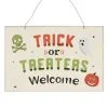 Trick Or Treaters Welcome Schild 20x30cm -Outlet-Horror-Shop trick or treaters halloween schild trick or treaters halloween sign halloween deko 53119 03