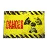 Danger Türschild -Outlet-Horror-Shop tuerschild radioactive danger halloween dekoration warnschild biohazard hinweisschild halloween 21401