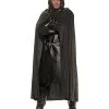 Umhang Im Wildleder-Look Schwarz -Outlet-Horror-Shop umhang im wildleder look schwarz mittelalter verkleidung fuer liverollenspiele 25091 2