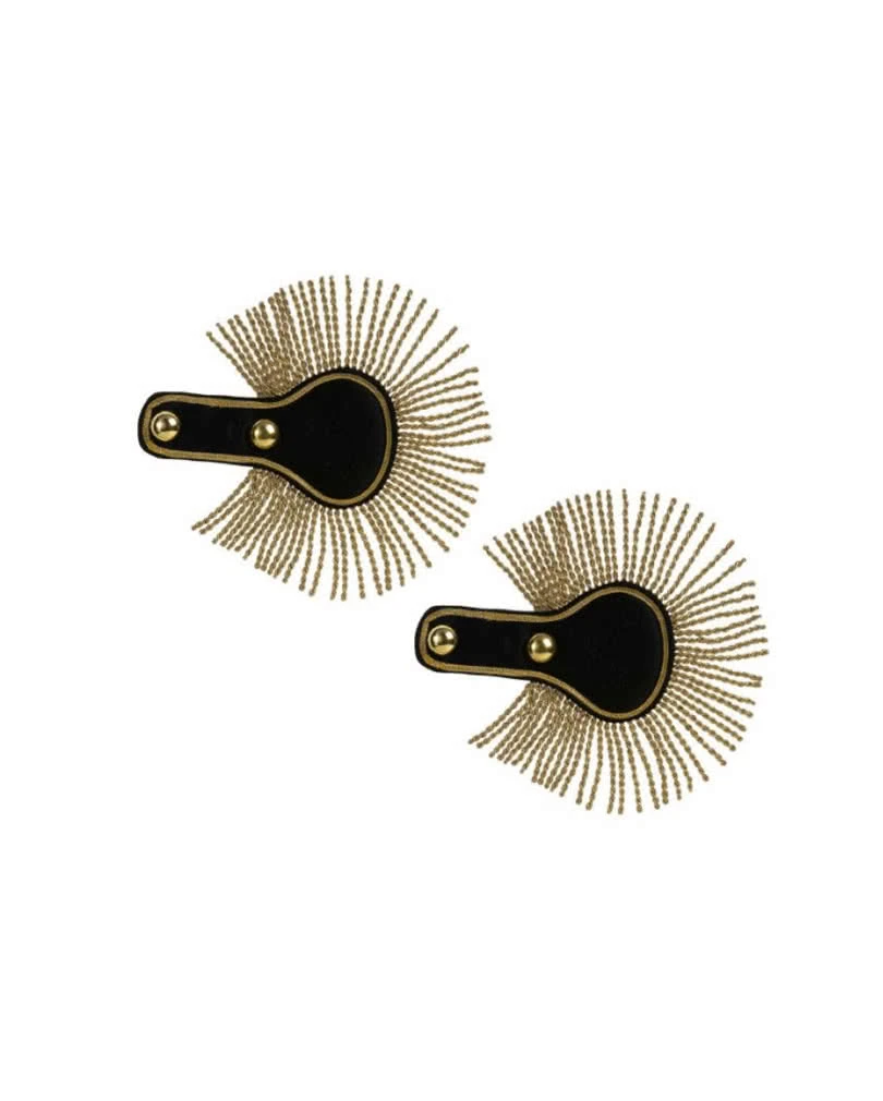 Schulterstücke Schwarz/Gold 3 Schulterstücke Schwarz/Gold