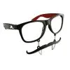 Vampir Brille Mit Schnurrbart -Outlet-Horror-Shop vampir brille mit schnurrbart blutsauger brille brille mit bart hipster brillen 9901623
