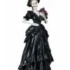 Gothic-Braut Skelettfigur 33cm 2 Gothic-Braut Skelettfigur 33cm -Outlet-Horror-Shop viktorianische gothic sketettbraut figur victorian skeleton bride figurine gothic deko 51408 01