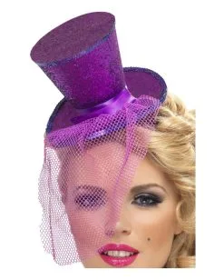 Mini Zylinder Violett Mit Netz