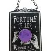 Wahrsage Dekoschild Mit Licht 40cm -Outlet-Horror-Shop wahrsage dekoschild wahrsage hinweisschild fortune teller sign w light halloween deko 52634 01