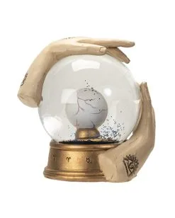 Wahrsage Schneekugel Mit Auge 13cm -Outlet-Horror-Shop wahrsage kugel mit auge fortune teller globe with eye spirituelle deko okkulte deko 54739 02