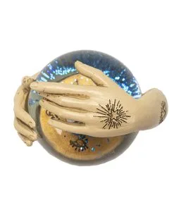 Wahrsage Schneekugel Mit Auge 13cm -Outlet-Horror-Shop wahrsage kugel mit auge fortune teller globe with eye spirituelle deko okkulte deko 54739 03