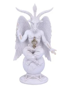 Weiße Lord Baphomet Figur 25cm