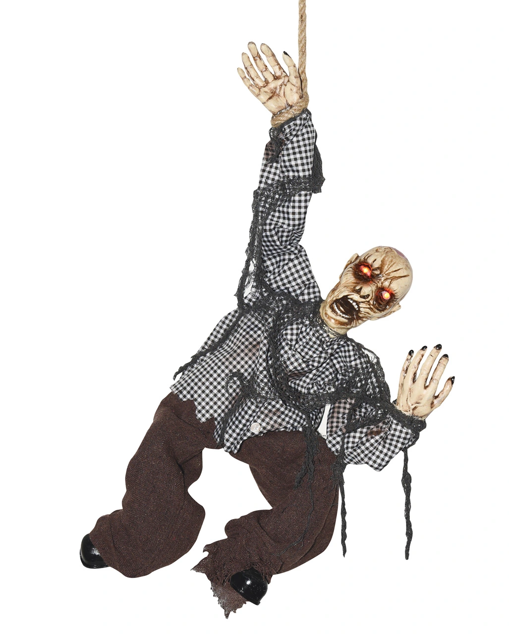 Zappelnder Zombie Am Seil Mit Light & Sound 3 Zappelnder Zombie Am Seil Mit Light & Sound