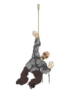 Zappelnder Zombie Am Seil Mit Light & Sound 5 Zappelnder Zombie Am Seil Mit Light & Sound -Outlet-Horror-Shop zappelnder zombie am seil mit leuchtenden augen und sound kicking zombie with light and sound halloween dekoration 54104 02