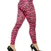Zebra Kostüm Leggings Pink -Outlet-Horror-Shop zebra kostuem leggings pink 80er jahre kostuemzubehoer 80s costume leggings 31559