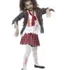 Zombie Schulmädchen Kostüm -Outlet-Horror-Shop zombie schulmaedchen kostuem blutige schuluniform fuer girls 23907